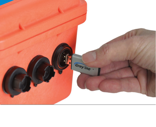 MantaRay Tragbarer Durchflussmesser für offene Kanäle USB