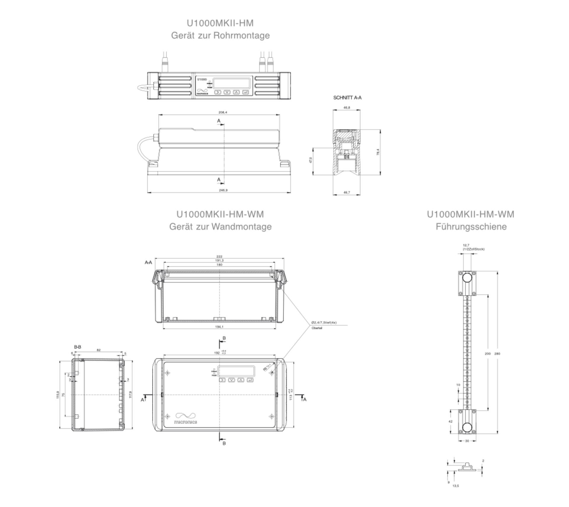 energiezähler Micronics ULTRAFLO U1000MKII HM-WM